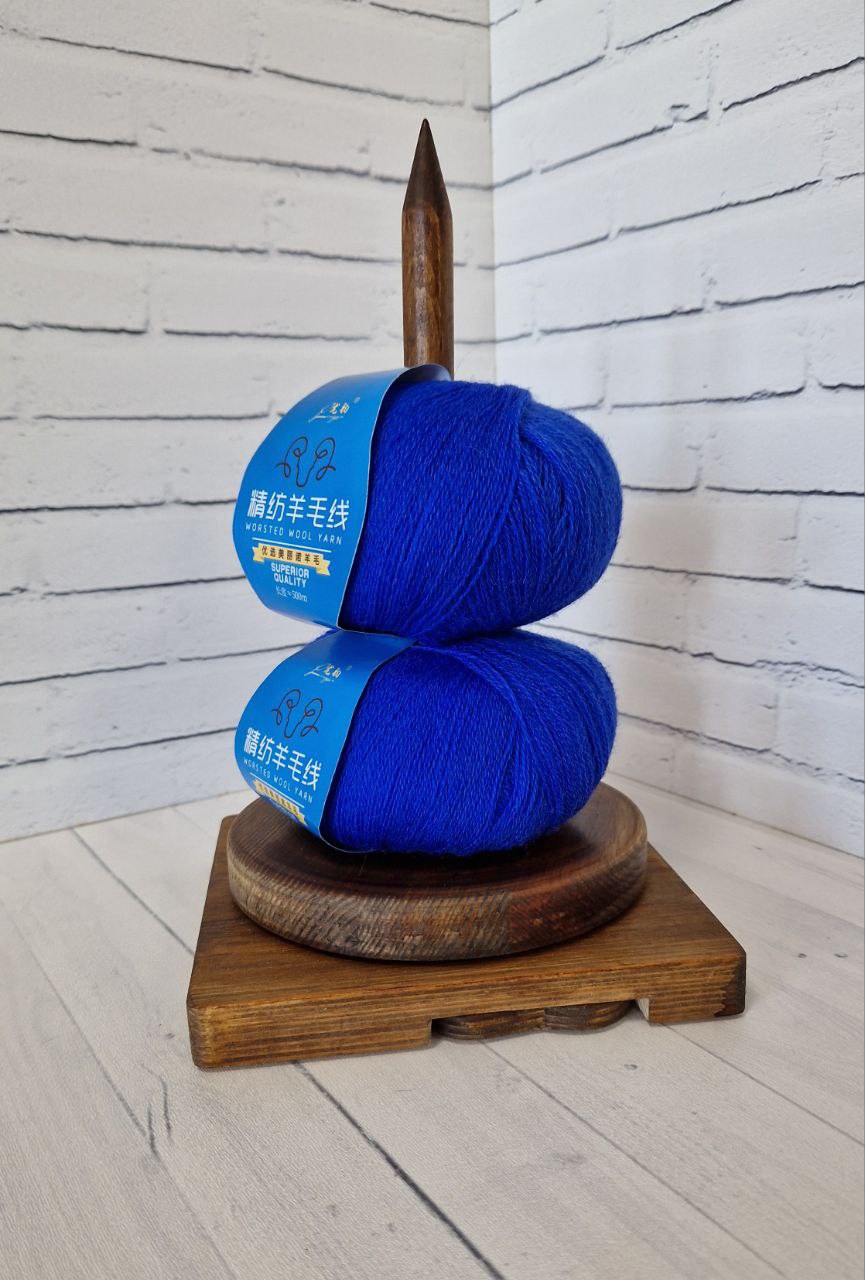 картинка Меринос Worsted Синий от магазина Одежда+